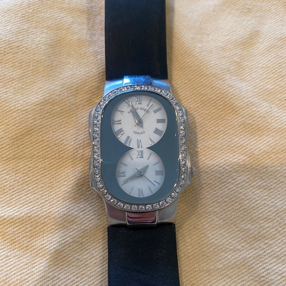 Phillip stein teslar dual face dial diamond watch main image 7